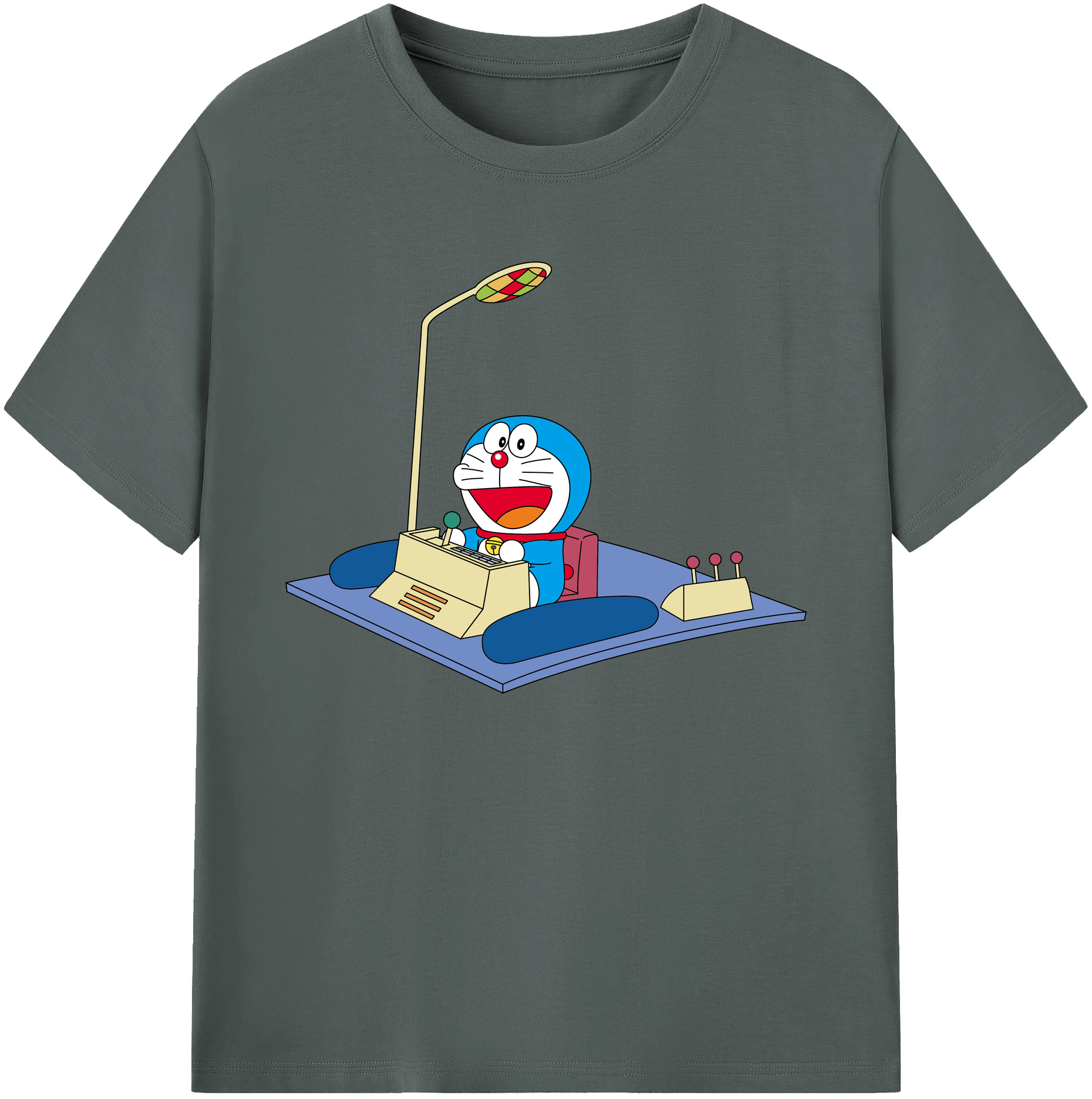 （画像用） ドラえもん Doraemon 綿100％ メンズ半袖Tシャツ｜肌触りやわらか＆通気性